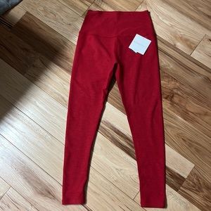 Beyond Yoga Space Dye high rise 7/8 legging in Red. So pretty for holidays!